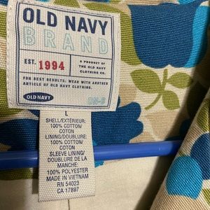 Old Navy light weight cotton floral jacket in like-new condition.